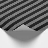 Papier Cadeau Rayure grise/noire (Coin)