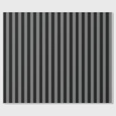 Papier Cadeau Rayure grise/noire (Plat)