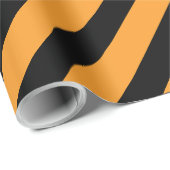 Papier Cadeau Rayure Halloween 12 (Coin rond)