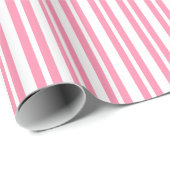 Papier Cadeau Rayure inégale #2 Rayure blanche (Coin rond)