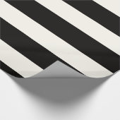 Papier Cadeau Rayure noire et blanche (Coin)