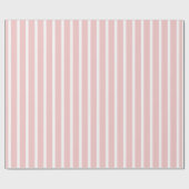Papier Cadeau Rayure rose et blanc (Plat)