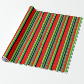 Papier Cadeau Rayures (Déroulé)