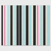 Papier Cadeau Rayures (Plat)
