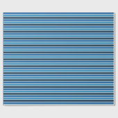 Papier Cadeau Rayures (Plat)