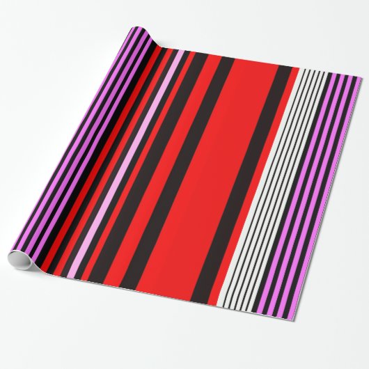 Papier Cadeau rayures (Déroulé)
