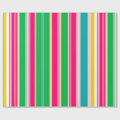 Papier Cadeau Rayures (Plat)