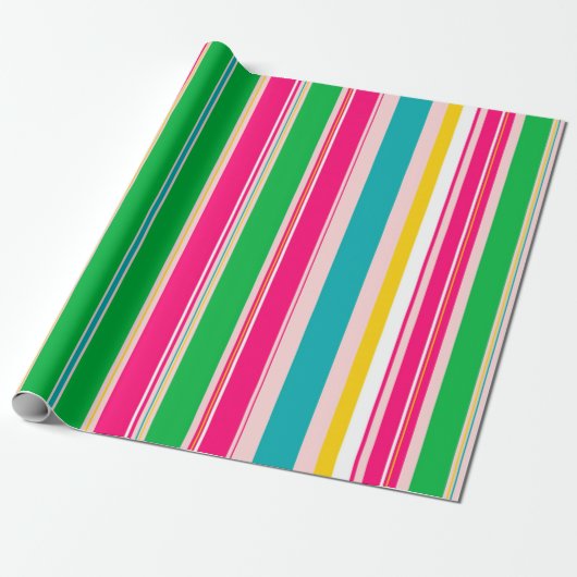 Papier Cadeau Rayures (Déroulé)