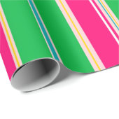 Papier Cadeau Rayures (Coin rond)
