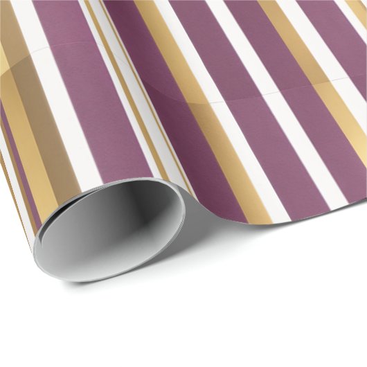 Papier Cadeau rayures (Coin rond)