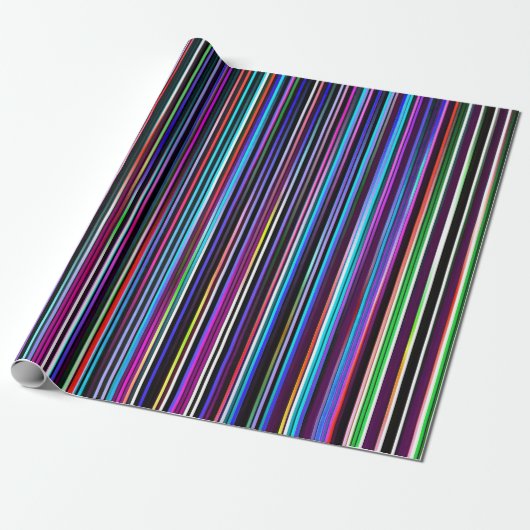 Papier Cadeau rayures (Déroulé)