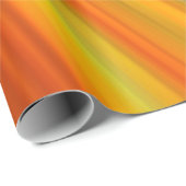 Papier Cadeau rayures Abstraites rouge jaune orange vert sur ble (Coin rond)