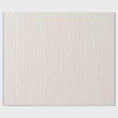 Papier Cadeau Rayures amandes et blanches (Plat)