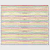 Papier Cadeau Rayures arc-en-ciel (Plat)
