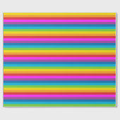 Papier Cadeau Rayures arc-en-ciel (Plat)