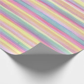 Papier Cadeau Rayures arc-en-ciel (Coin)