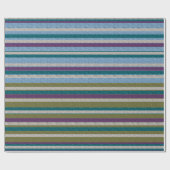 Papier Cadeau Rayures avec motif  (Plat)