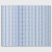 Papier Cadeau Rayures bancales bleu clair et blanc (Plat)
