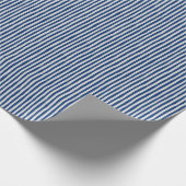 Papier Cadeau Rayures bancales bleu foncé et gris clair (Coin)