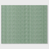 Papier Cadeau Rayures bancales vert forêt et blanc (Plat)