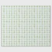 Papier Cadeau Rayures blanches à la menthe Anniversaire (Plat)