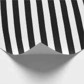 Papier Cadeau Rayures blanches avec la couleur noire de (Coin)