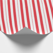 Papier Cadeau Rayures blanches et rouge-foncé de diagonale de (Coin)
