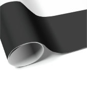 Papier Cadeau Rayures blanches noires (Coin rond)