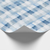 Papier Cadeau Rayures Bleu Blanc (Coin)