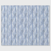 Papier Cadeau Rayures Bleu Blanc Anniversaire (Plat)