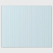 Papier Cadeau Rayures Bleu Clair (Plat)
