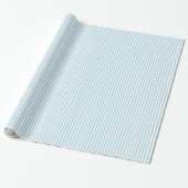 Papier Cadeau Rayures Bleu Clair (Déroulé)