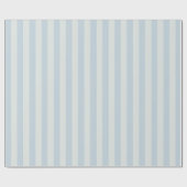 Papier Cadeau Rayures bleu clair (Plat)