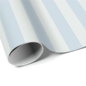 Papier Cadeau Rayures bleu clair (Coin rond)