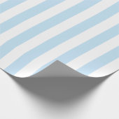 Papier Cadeau Rayures bleu clair et blanc (Coin)