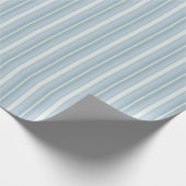 Papier Cadeau Rayures Bleu-Grises (Coin)