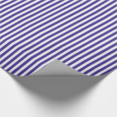 Papier Cadeau Rayures bleues de raisin (Coin)