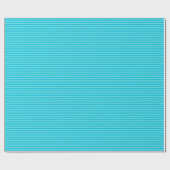 Papier Cadeau Rayures bleues et turquoise clair (Plat)