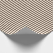 Papier Cadeau Rayures Brown et bronzages (Coin)