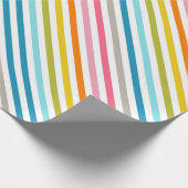 Papier Cadeau rayures colorées (Coin)
