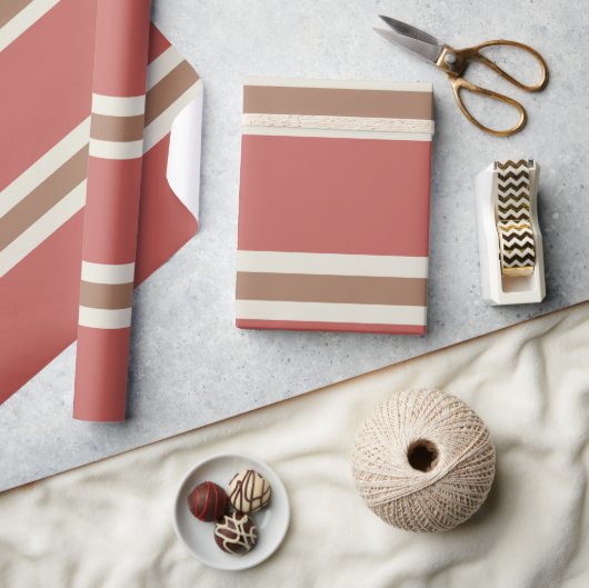 Papier Cadeau Rayures Colorées (Artisanat)