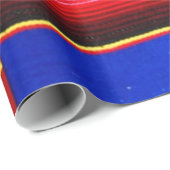 Papier Cadeau Rayures colorées de serape (Coin rond)