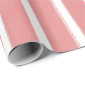 Papier Cadeau Rayures Côtières (Coin rond)