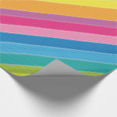 Papier Cadeau Rayures d'arc-en-ciel (Coin)