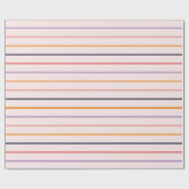 Papier Cadeau Rayures de coucher de soleil (Plat)