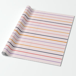 Papier Cadeau Rayures de coucher de soleil