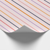 Papier Cadeau Rayures de coucher de soleil (Coin)