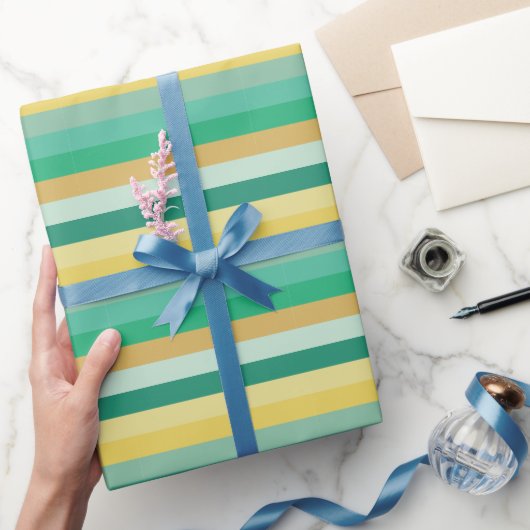 Papier Cadeau Rayures de couleur claire (Cadeaux)
