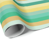 Papier Cadeau Rayures de couleur claire (Coin rond)