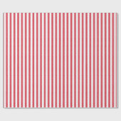 Papier Cadeau Rayures de craie rouge (Plat)
